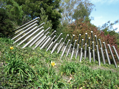 “Shadow of a Point” in San Mateo - sculpture by Roger Berry 